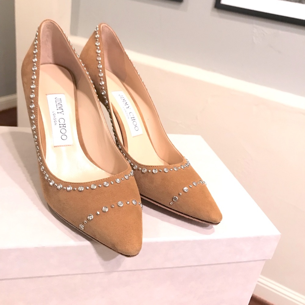 Brand new Jimmy Choo Romy 85 suede pumps